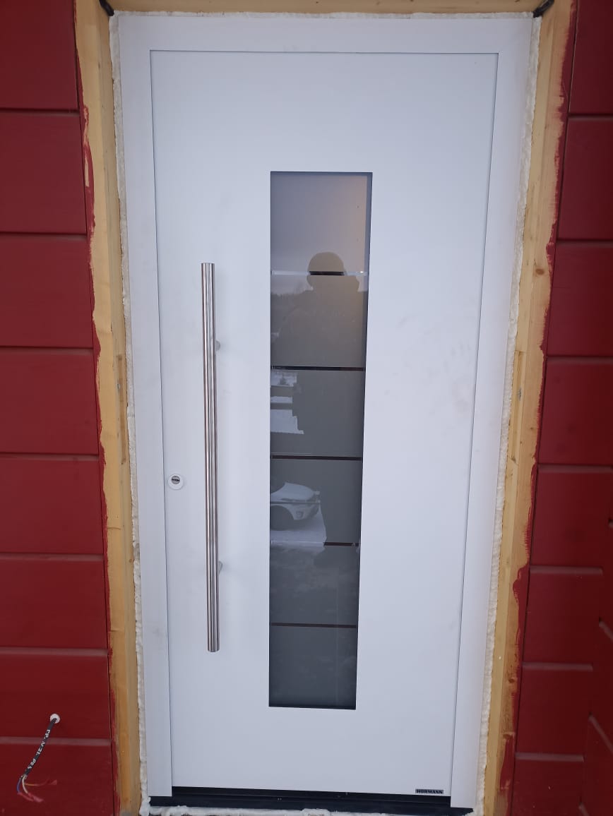 Дверь ThermoSafe, RAL 9016, Мотив 504